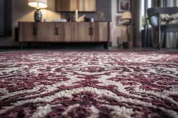 Floor rug crafted by machine