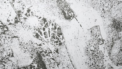 Grimy textured backdrop of synthetic white leather, abstract pattern and design elements