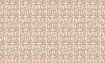 Abstract Geometric Seamless Pattern with Hand-Drawn Stitched Texture