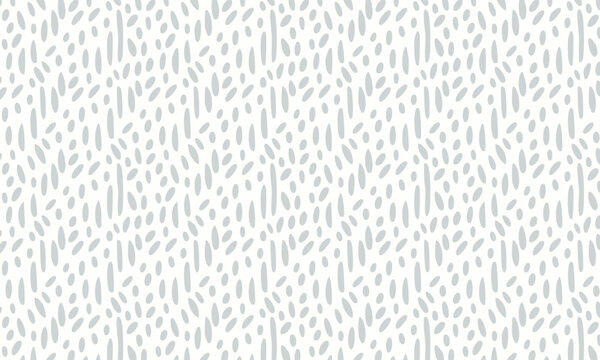 bstract Hand-Drawn Seamless Pattern with Minimalist Dashes and Marks
