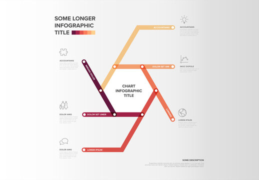 Modern Hexagon Infographic Chart for Data Visualization