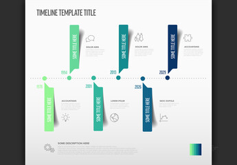 Clean Vector Timeline Infographic Design Template