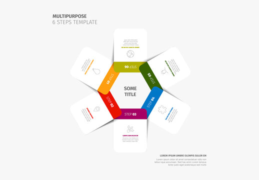 Multipurpose 6 Steps Cycle Infographic Template