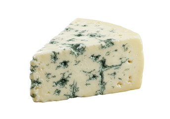 Wedge of blue cheese PNG on transparent background isolated gourmet dairy product food photography Delicious cheese with mold