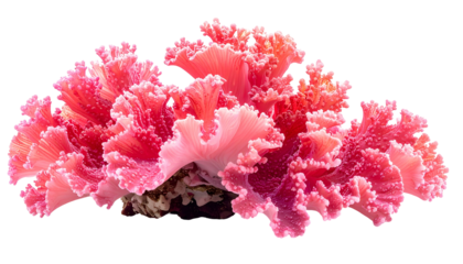 Vibrant close-up of a decorative flowering cabbage plant, with ruffled pink and red leaves