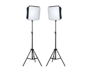 Professional studio softbox lighting equipment for photography and video production