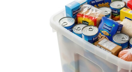 Boxing day food donation box for charity and community support