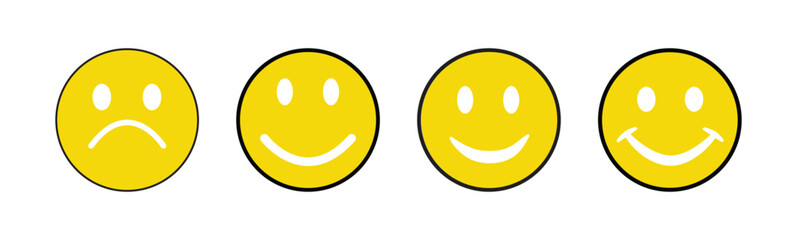 Smile Icon Vector, Happy Face Emoji icon vector.