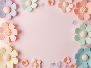 frangipani flower frame