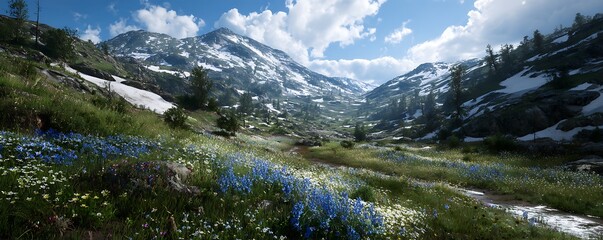 view of the mountains