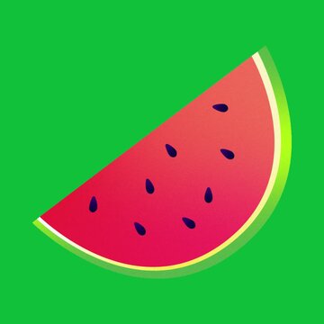 A vibrant refreshing slice of watermelon perfect for summer enjoyment.