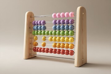 Engaging colorful abacus perfect for early childhood education, sparking curiosity about numbers and counting in a fun, playful way for kids learning math skills