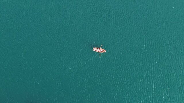  boat on the lake
