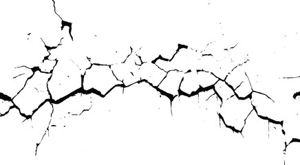 Broken Wall with Splatter and Drip Marks