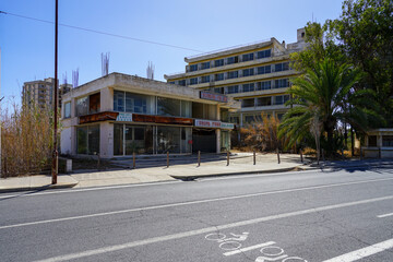 Varosha, the abandoned city in Famagusta in North Cyprus, also known as the ghost town