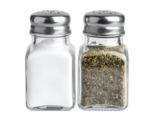Kitchen salt & pepper shakers bundle isolated on transparent background.