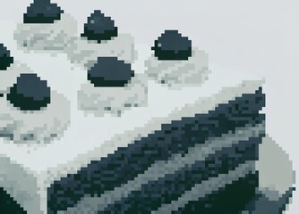 Juicy cake close up food photography has a beautiful aesthetic