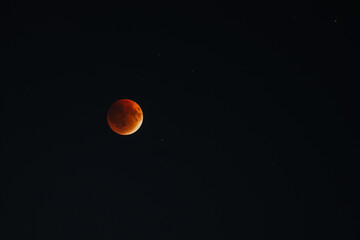 Full Lunar eclipse. Blood moon