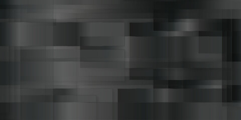 Luxury abstract Black background of squares and rectangles, black overlapping rectangles abstract background with various busiess concept abstract seamless geometric lines.
