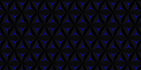 Geometric seamless 3D pattern with colorful elements. Luxury trendy decorative design. geometric cube creative concept triangle overlap technology background. futuristic texture hexagon pattern vector