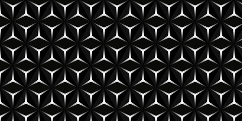 Geometric seamless 3D pattern with colorful elements. Luxury trendy decorative design. geometric cube creative concept triangle overlap technology background. futuristic texture hexagon pattern vector