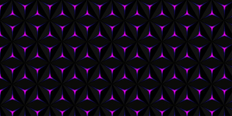 Geometric seamless 3D pattern with colorful elements. Luxury trendy decorative design. geometric cube creative concept triangle overlap technology background. futuristic texture hexagon pattern vector