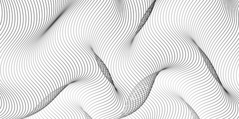 Dynamic wave of lines Pastel light beige background, modern lined vector design, paper texture.  Geometric hipster background. Innovative Patterns for Modern Product Banners and Covers. vector.