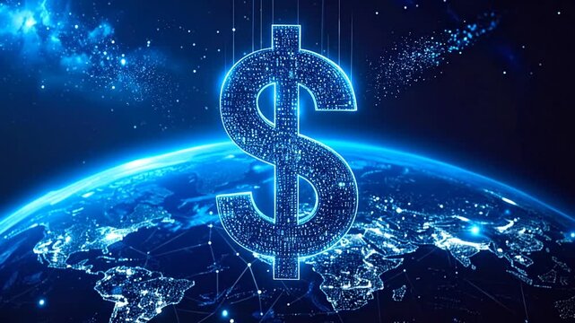Digital Dollar's Global Reach Representing Finances Worldwide, Connecting Economies Across Borders