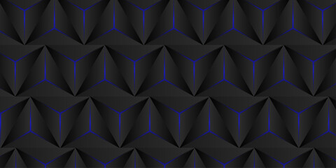 Geometric seamless 3D pattern with colorful elements. Luxury trendy decorative design. geometric cube creative concept triangle overlap technology background. futuristic texture hexagon pattern vector