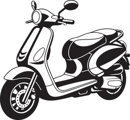 Scooter bike clipart scooter motorcycle illustration