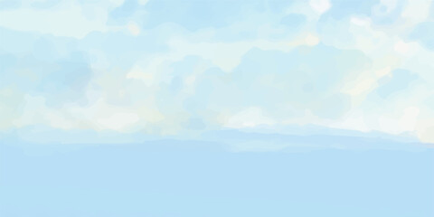 Bright blue sky with fluffy white clouds, a beautiful daytime nature scene