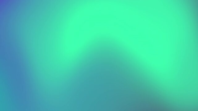Vivid and smooth blurred background featuring a cool color transition from aqua green to deep blue, evoking a futuristic ethereal aurora borealis concept