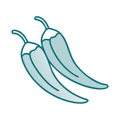 Chili Peppers Icon for Web and Graphic Design