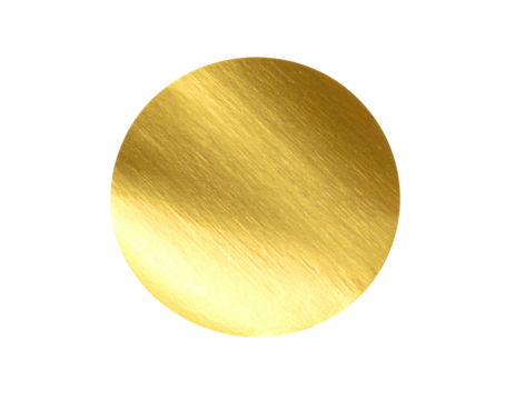 Golden circle on black, featuring a textured, slightly blurred surface with faint, angled brushed grain patterns - Powered by Adobe