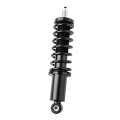 Black shock absorber isolated on transparent background