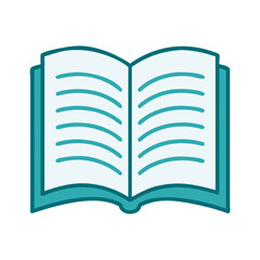Open Book Spread Icon for Web and Graphic Design