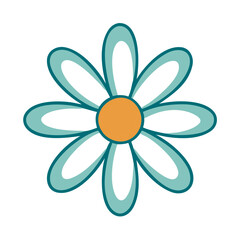 Simple Daisy Flower Icon for Web and Graphic Design