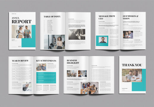 Annual Report Template Design