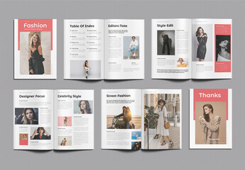 Fashion Lifestyle Magazine Template Design