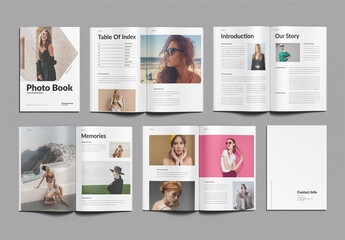Photo book Layout Template Design