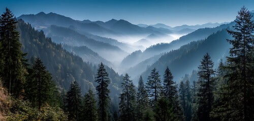 sunset in the mountains