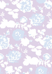 Fototapeta premium Beautiful floral pattern, suitable for textile, packaging, Daisy flowers, bellflowers, leaves, white background. Floral illustration. Vector seamless pattern. Botanical design. Meadow nature plants