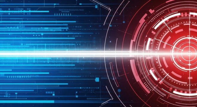 Cybernetic Convergence: A dynamic digital scene of futuristic technology, showcasing the cutting-edge aspects of information and data transfer, suggesting the essence of connection and progress.