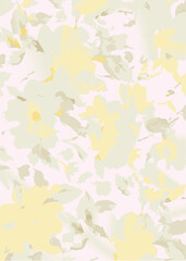 Beautiful floral pattern, suitable for textile, packaging, Daisy flowers, bellflowers, leaves, white background. Floral illustration. Vector seamless pattern. Botanical design. Meadow nature plants