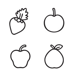 World Vegan Day Icon Set Vector Design