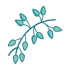 Small Floral Branch Icon for Web and Graphic Design