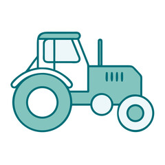 Tractor Farming Machinery Icon for Web and Graphic Design