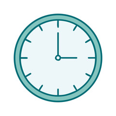 Wall Clock Showing Quarter Past Icon for Web and Graphic Design