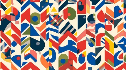 Obraz premium seamless pattern with geometric shapes