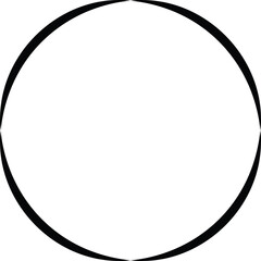 Solid Black Circle Icon Design